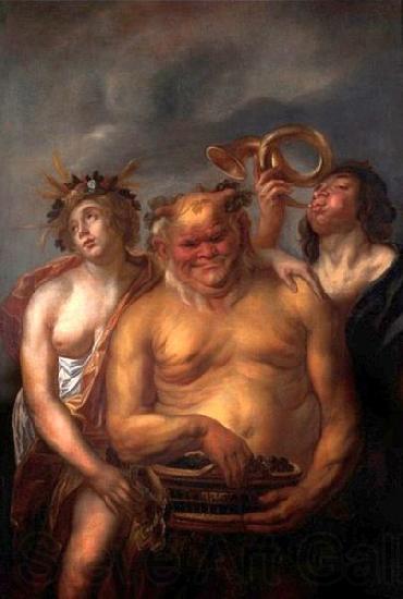 Jacob Jordaens Silenus and Bacchantes. Germany oil painting art